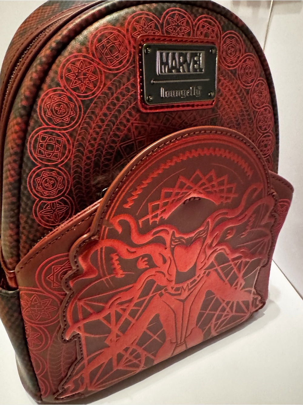 Disney Parks Marvel Scarlet Witch Loungefly Mini Backpack NWT - Picture 8 of 8